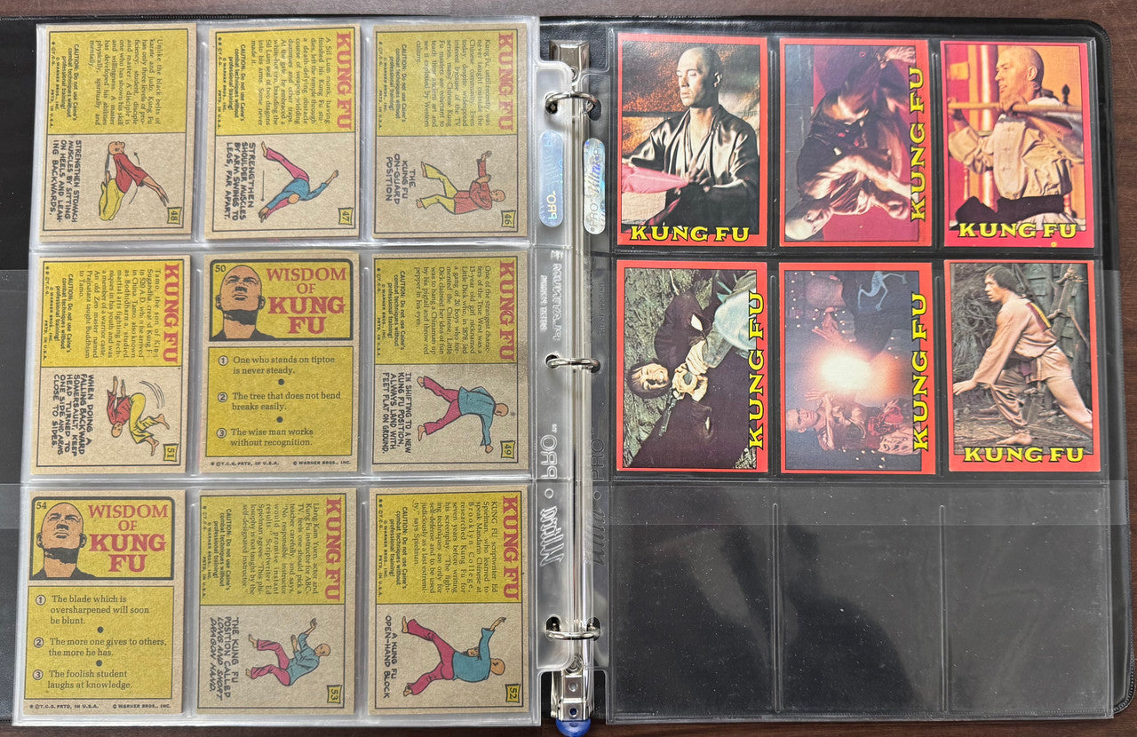 1973 Topps Kung-Fu Complete Card Set (60/60) W/ Wrapper
