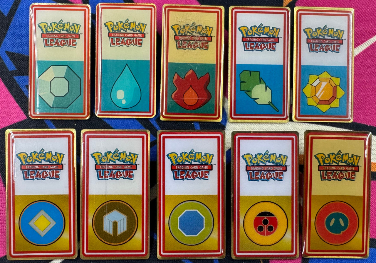 Pokemon TCG League Johto and Kanto Badge Lot