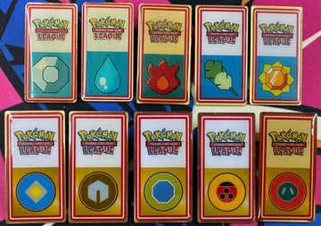 Pokemon TCG League Johto and Kanto Badge Lot