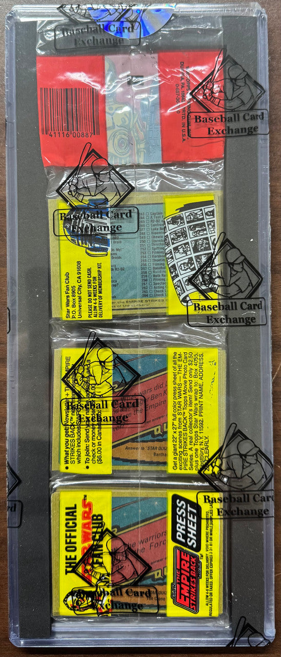 1980 Topps Star Wars Empire Strikes Back Series 2 Rack Pack BBCE Wrapped