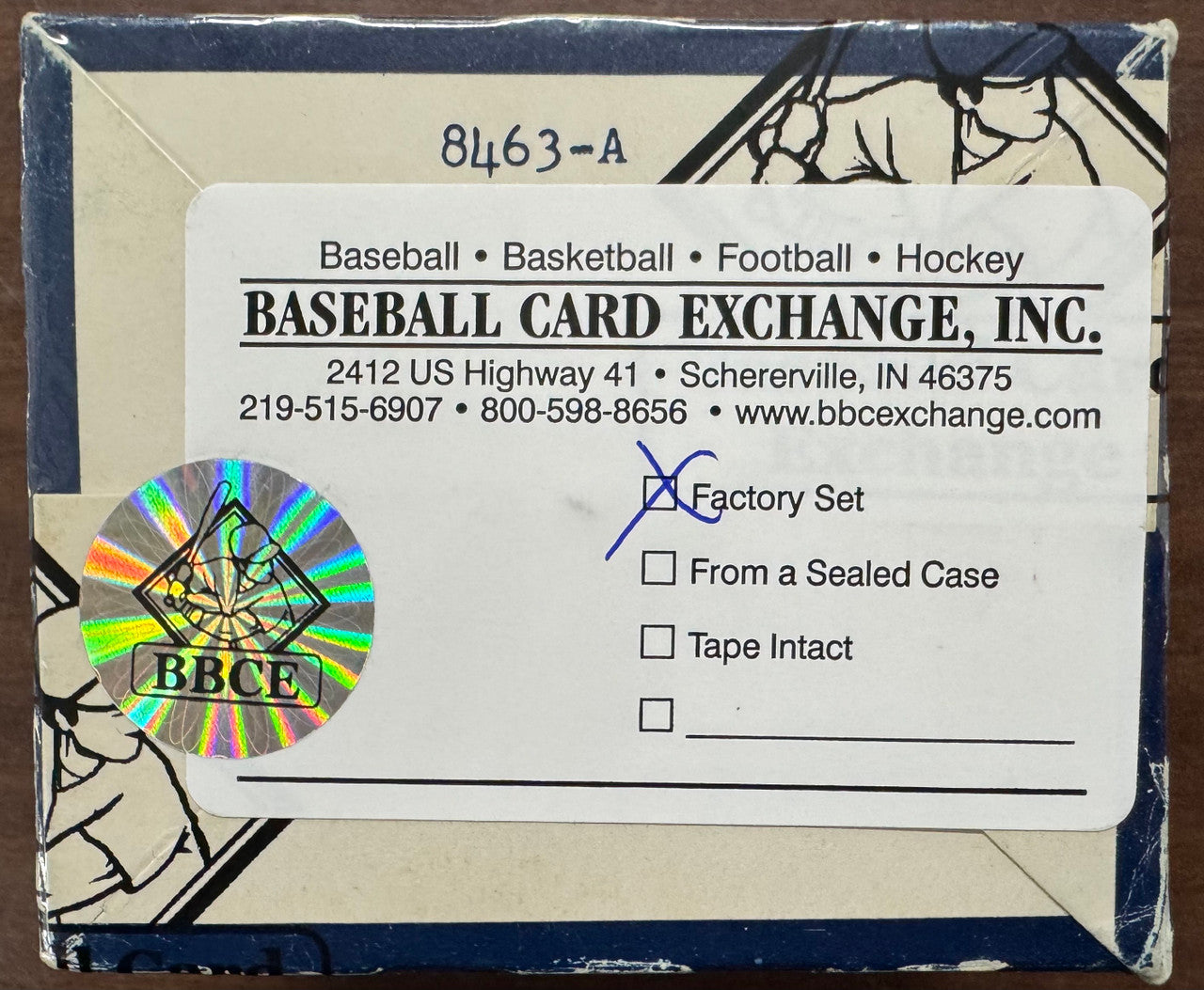 1984 Fleer Update Baseball Set BBCE Wrapped and Sealed