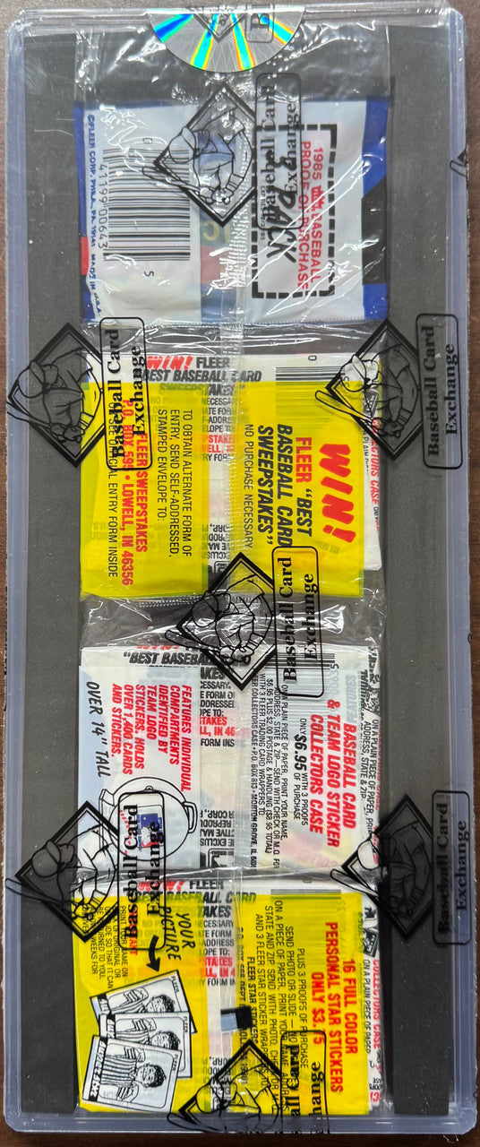 1985 Fleer Baseball Triple Pack Rack Pack  BBCE Wrapped and Sealed