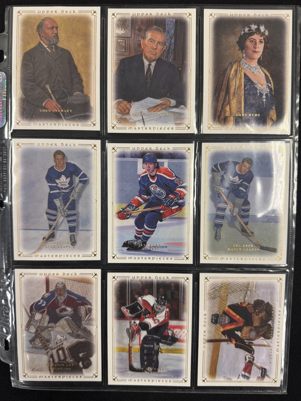 2008/09 Upper Deck Masterpieces Hockey Complete Set (87) NM