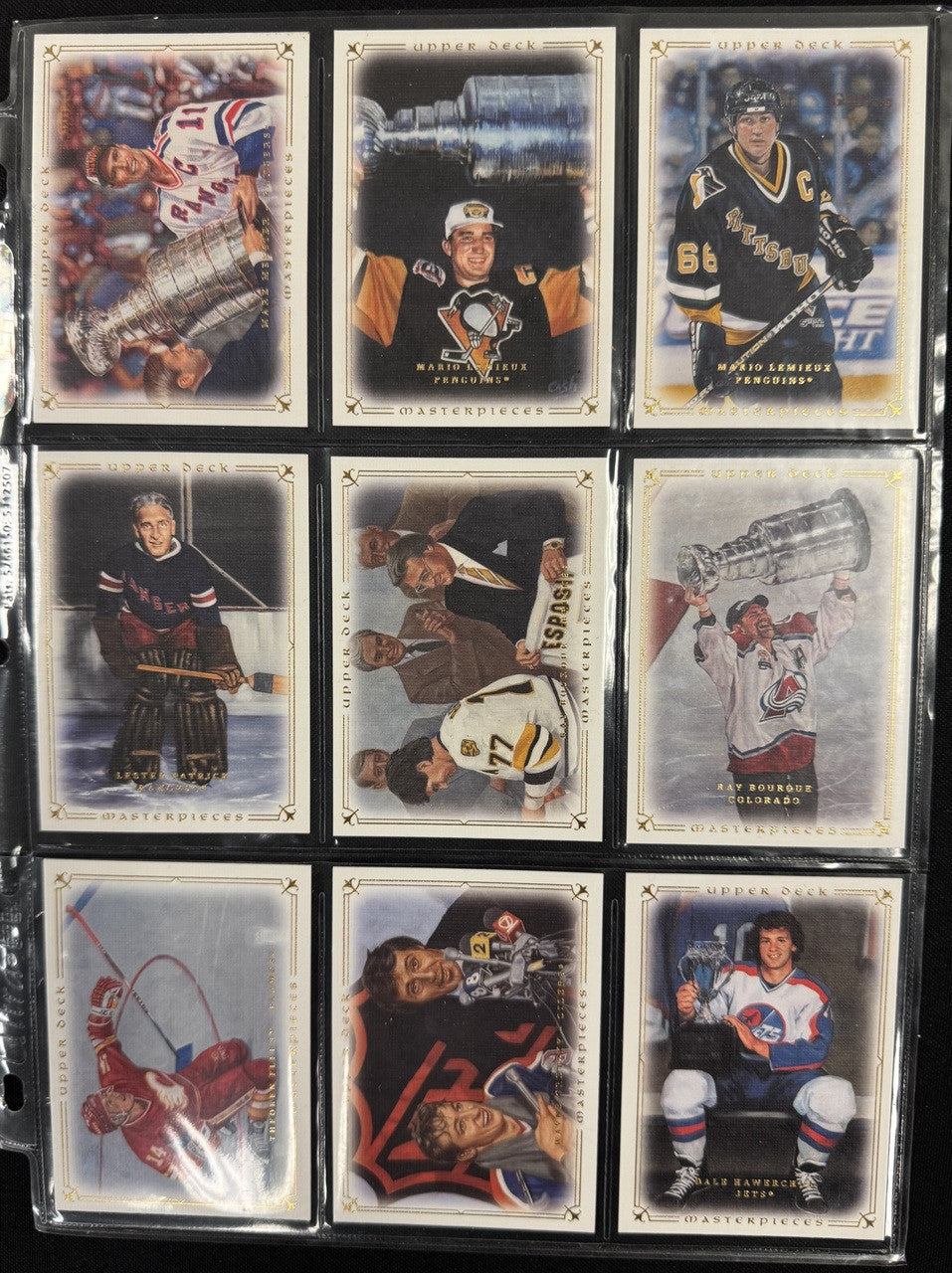 2008/09 Upper Deck Masterpieces Hockey Complete Set (87) NM