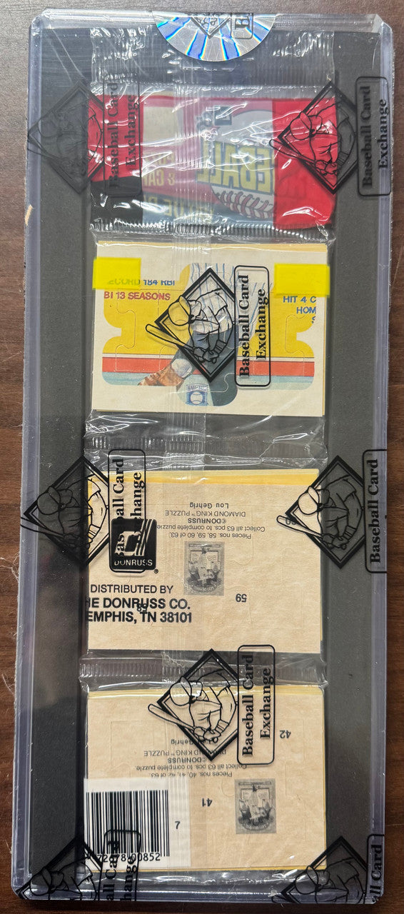 1985 Donruss Baseball Rack Pack Puckett Top BBCE Wrapped and Sealed