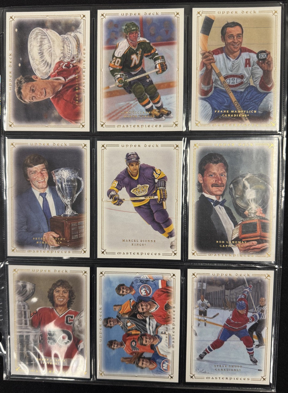 2008/09 Upper Deck Masterpieces Hockey Complete Set (87) NM