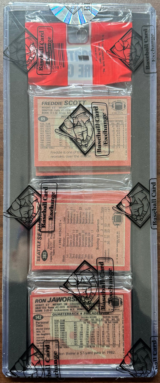 1983 Topps Football Rack Pack BBCE Wrapped and Sealed
