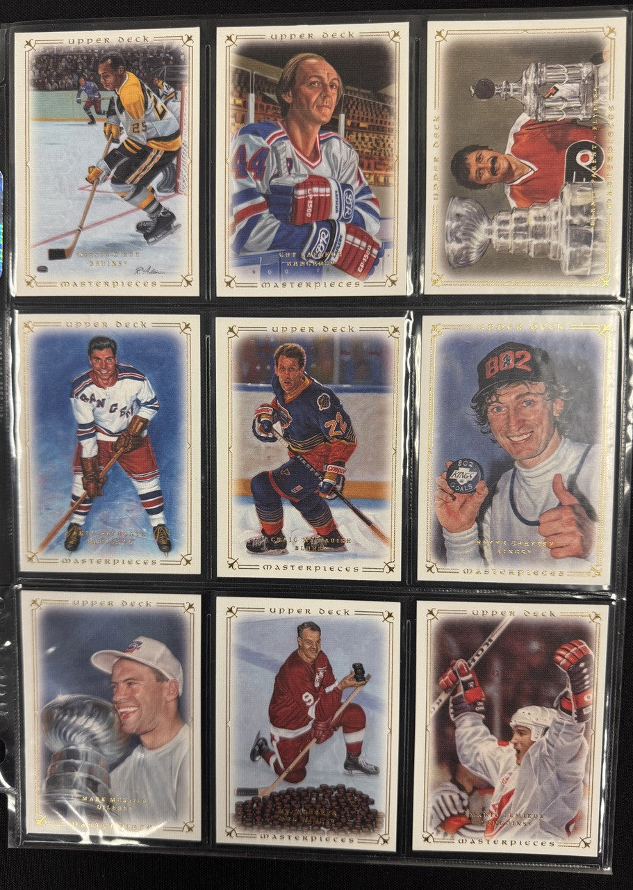 2008/09 Upper Deck Masterpieces Hockey Complete Set (87) NM
