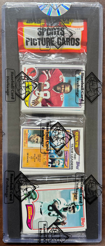 1982 Topps Football Rack Pack BBCE Wrapped and Sealed