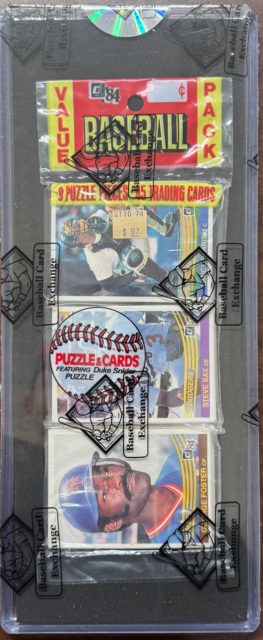 1984 Donruss Baseball Rack Pack BBCE Wrapped and Sealed