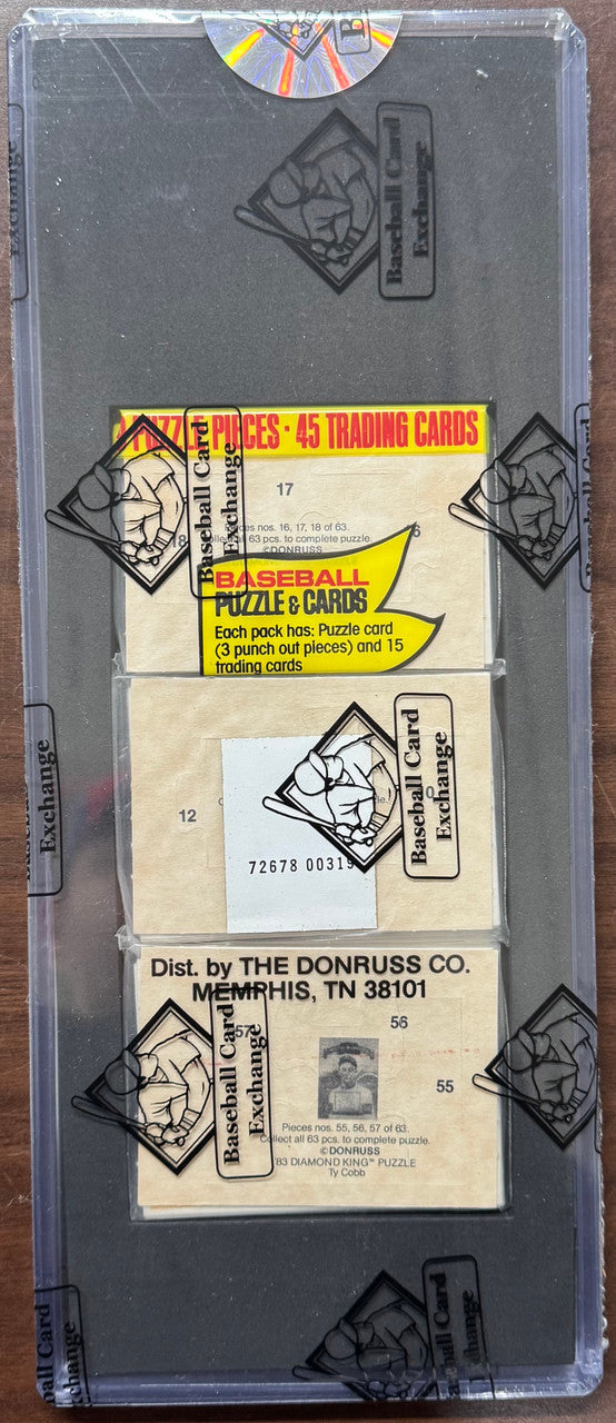 1983 Donruss Baseball Rack Pack BBCE Wrapped and Sealed