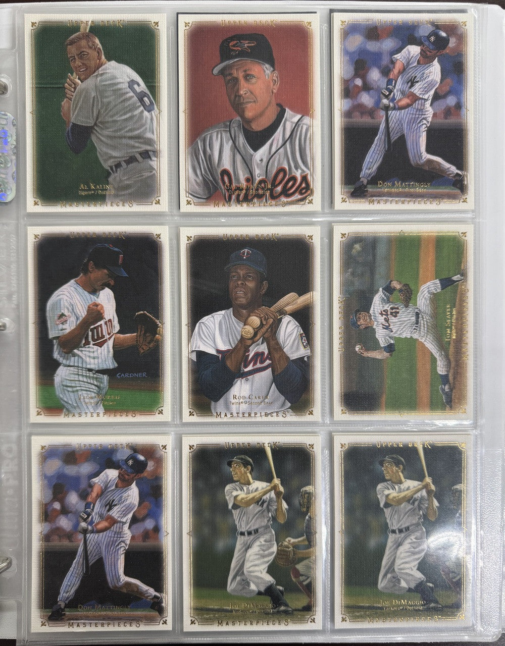 2008 Upper Deck Masterpieces Baseball Near Complete Set (119/120) + Parallels NM