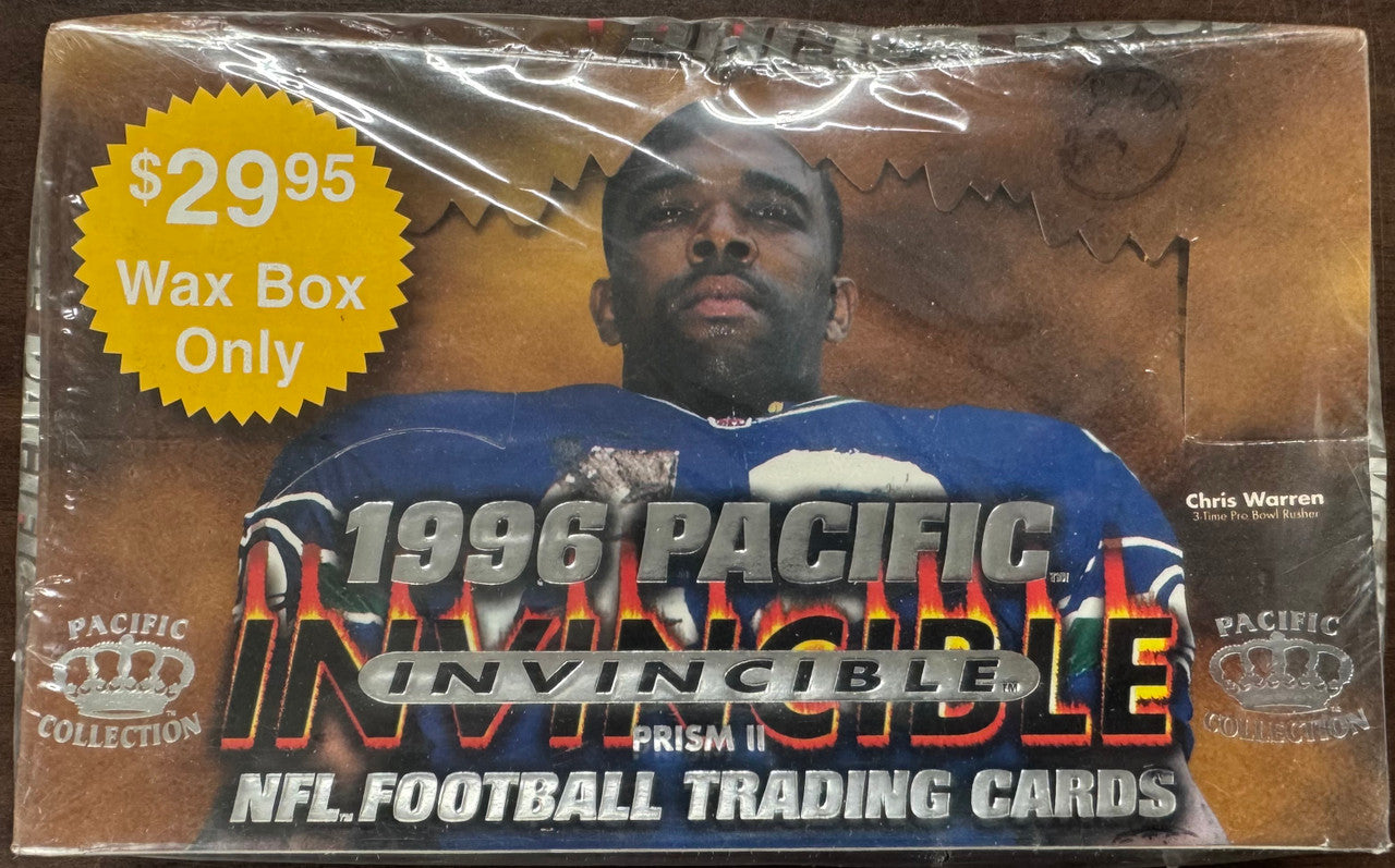 1996 Pacific Invincible Prism II Football Hobby Box Factory Sealed