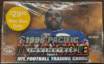 1996 Pacific Invincible Prism II Football Hobby Box Factory Sealed