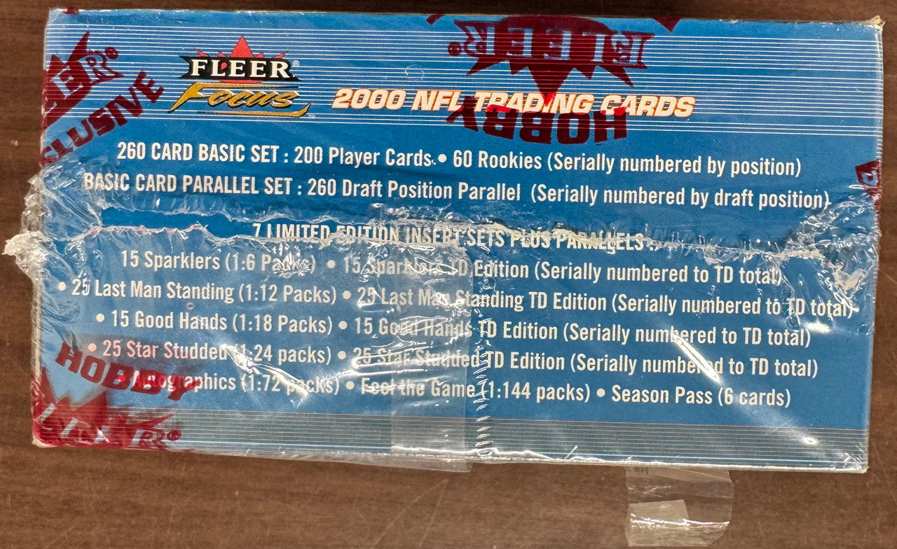 2000 Fleer Focus Football Hobby Box Factory Sealed