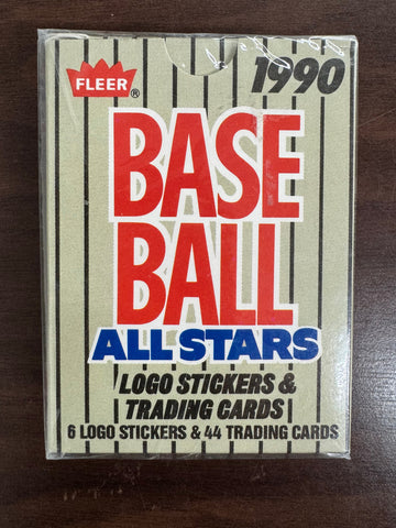 1990 Fleer Baseball All Stars Stickers & Card Set Factory Sealed