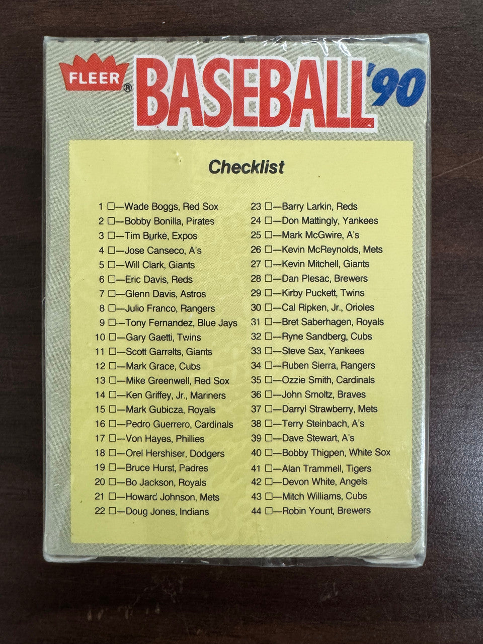 1990 Fleer Baseball All Stars Stickers & Card Set Factory Sealed