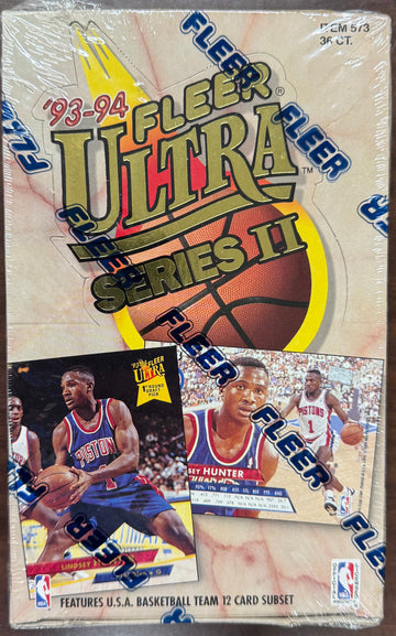 1993/94 Fleer Ultra Basketball Series II Hobby Box Factory Sealed