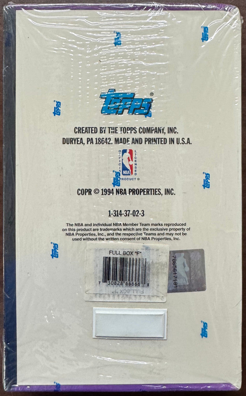 1993/94 Topps Stadium Club Basketball Series 2 Hobby Box Factory Sealed