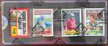 1983 Topps Football Rack Pack Montana Top BBCE Wrapped and Sealed