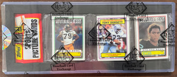 1983 Topps Football Rack Pack Marcus Allen RC Top BBCE Wrapped and Sealed