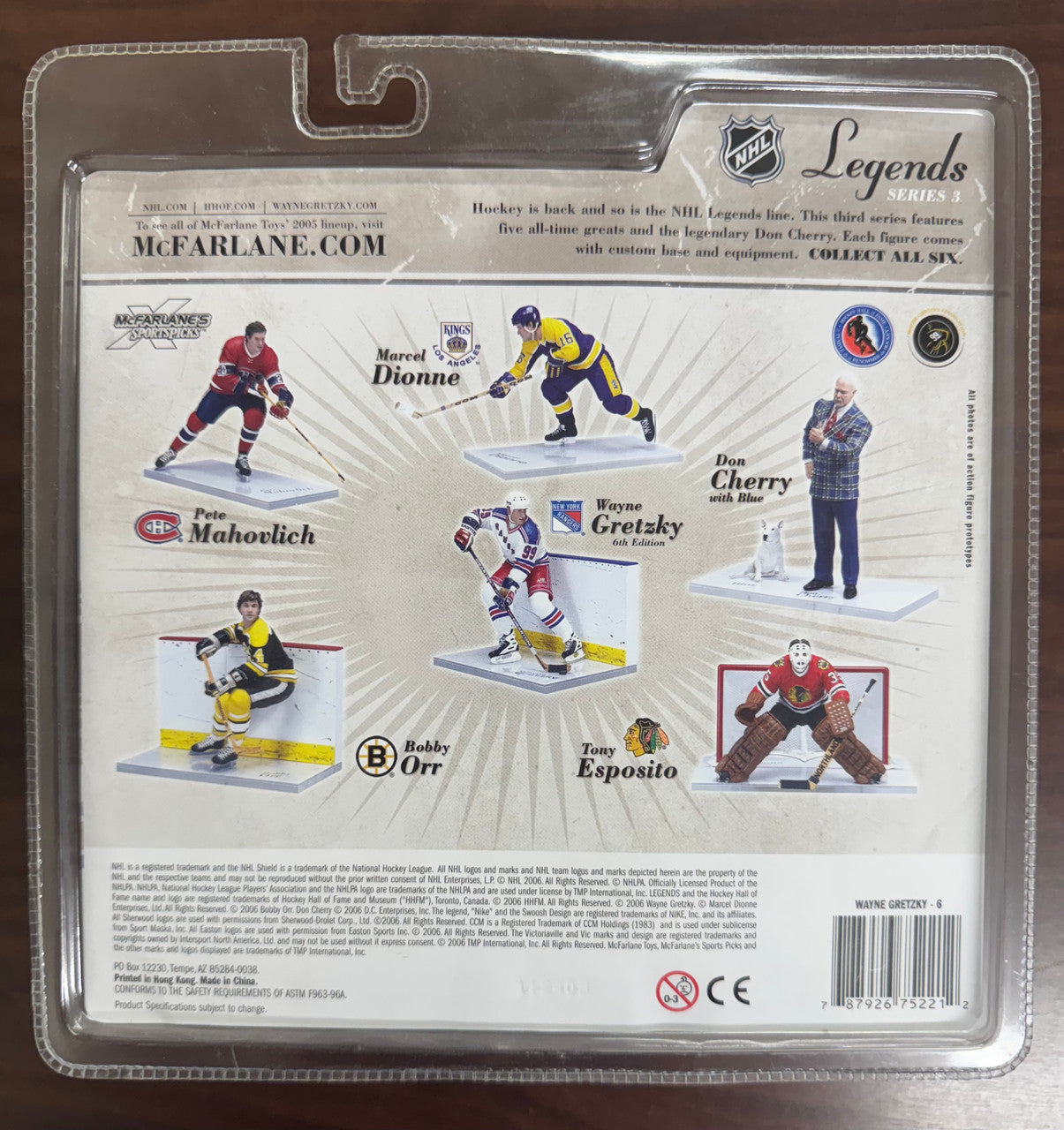 2006 McFarlane NHL Legends Series 3 Wayne Gretzky New In Package