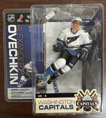 2006 McFarlane NHL Series 13 Alex Ovechkin Rookie Figure NIP White Jersey
