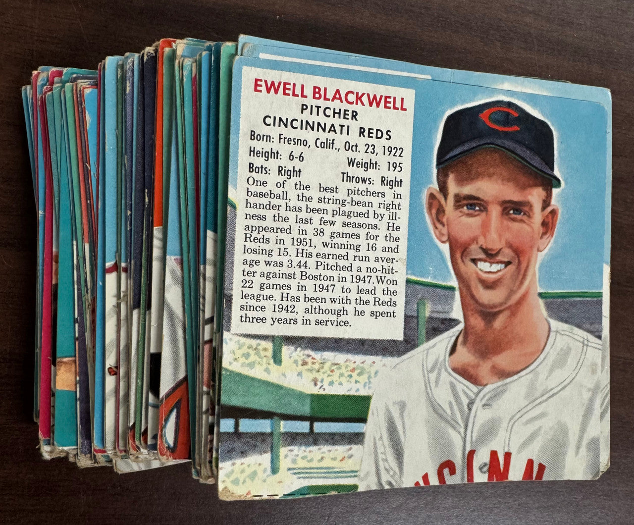 1954 Red Man Baseball Lot Of 94 Low Grade No Tabs