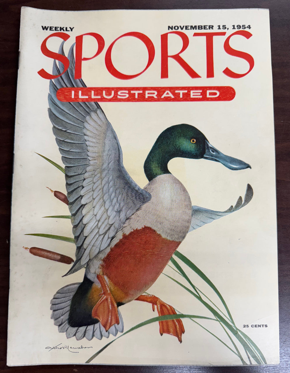 November 15, 1954 Sports Illustrated Magazine No Label