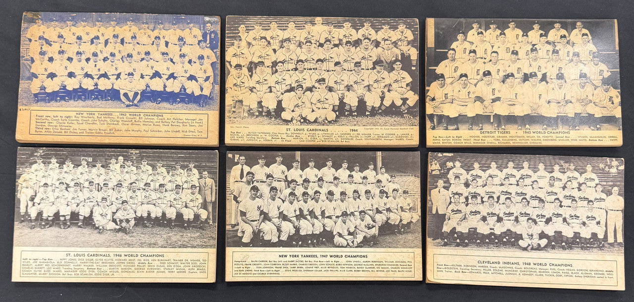 1944-1949 Who's Who In The Major Leagues Magazines Lot Of 6 Fair