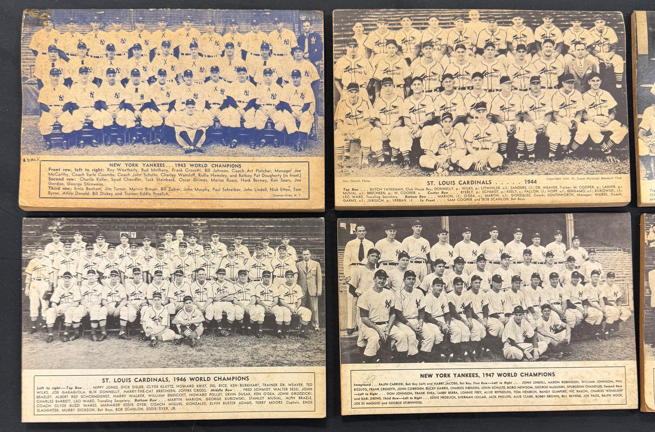 1944-1949 Who's Who In The Major Leagues Magazines Lot Of 6 Fair