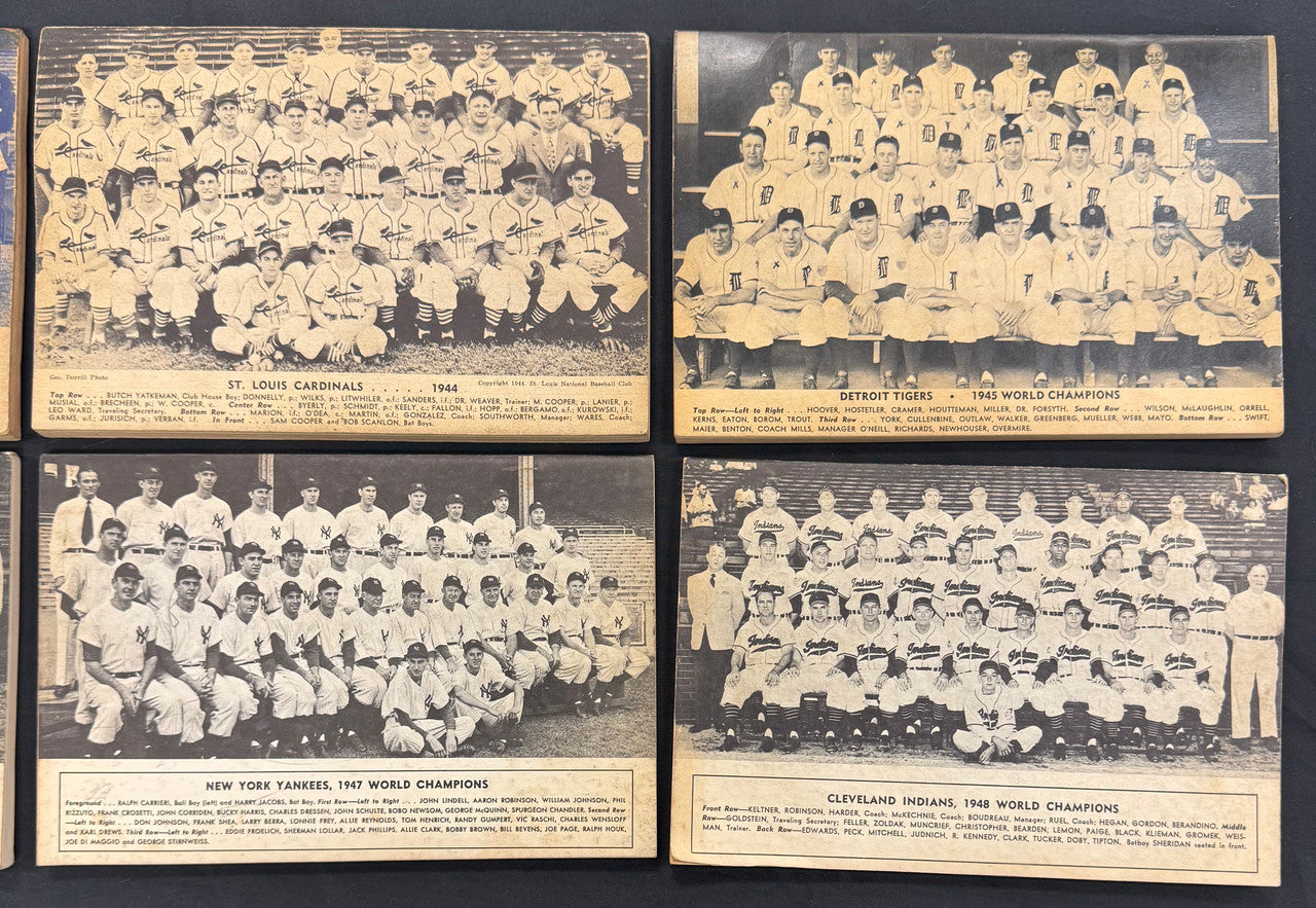 1944-1949 Who's Who In The Major Leagues Magazines Lot Of 6 Fair