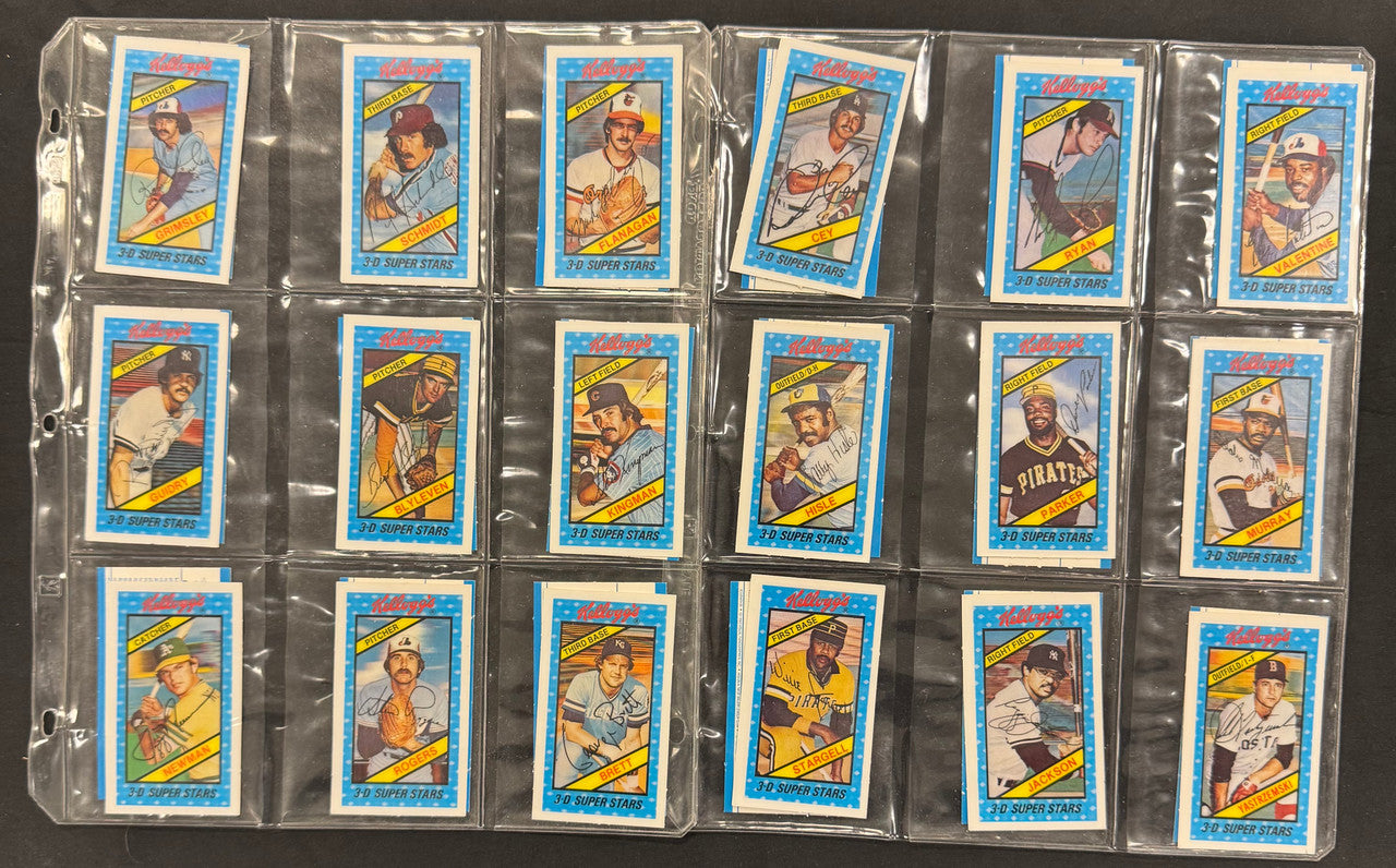 1980 Kellogg's Baseball 3-D SuperStars Complete Set (60) NM