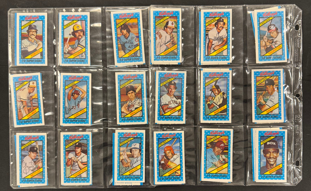 1980 Kellogg's Baseball 3-D SuperStars Complete Set (60) NM