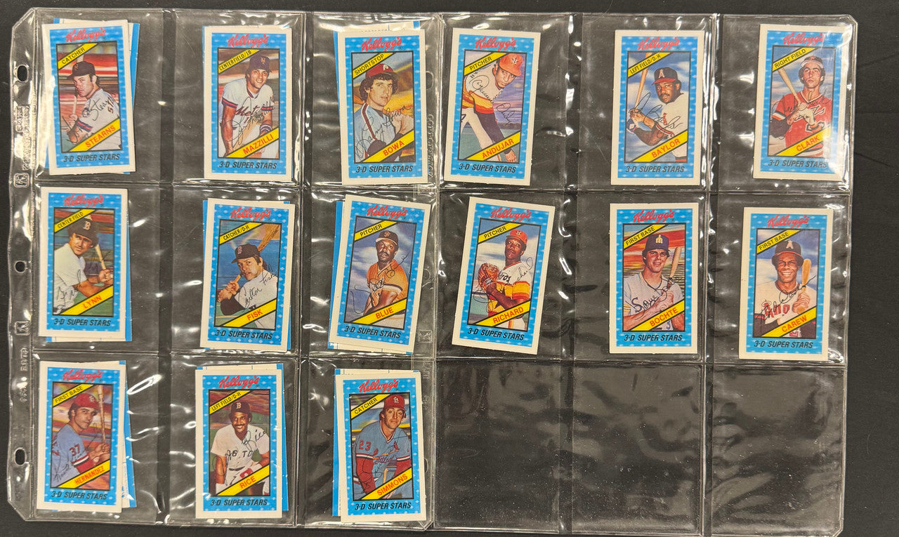 1980 Kellogg's Baseball 3-D SuperStars Complete Set (60) NM