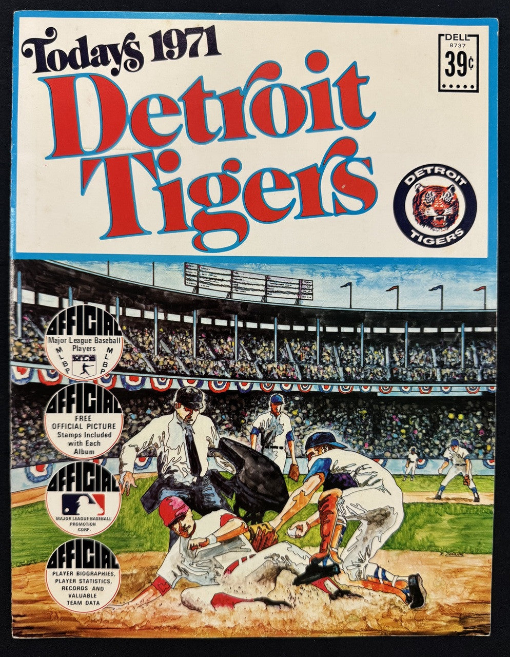 1971 Today's Detroit Tigers Album Complete With All Stamps Kaline Cash Horton ++