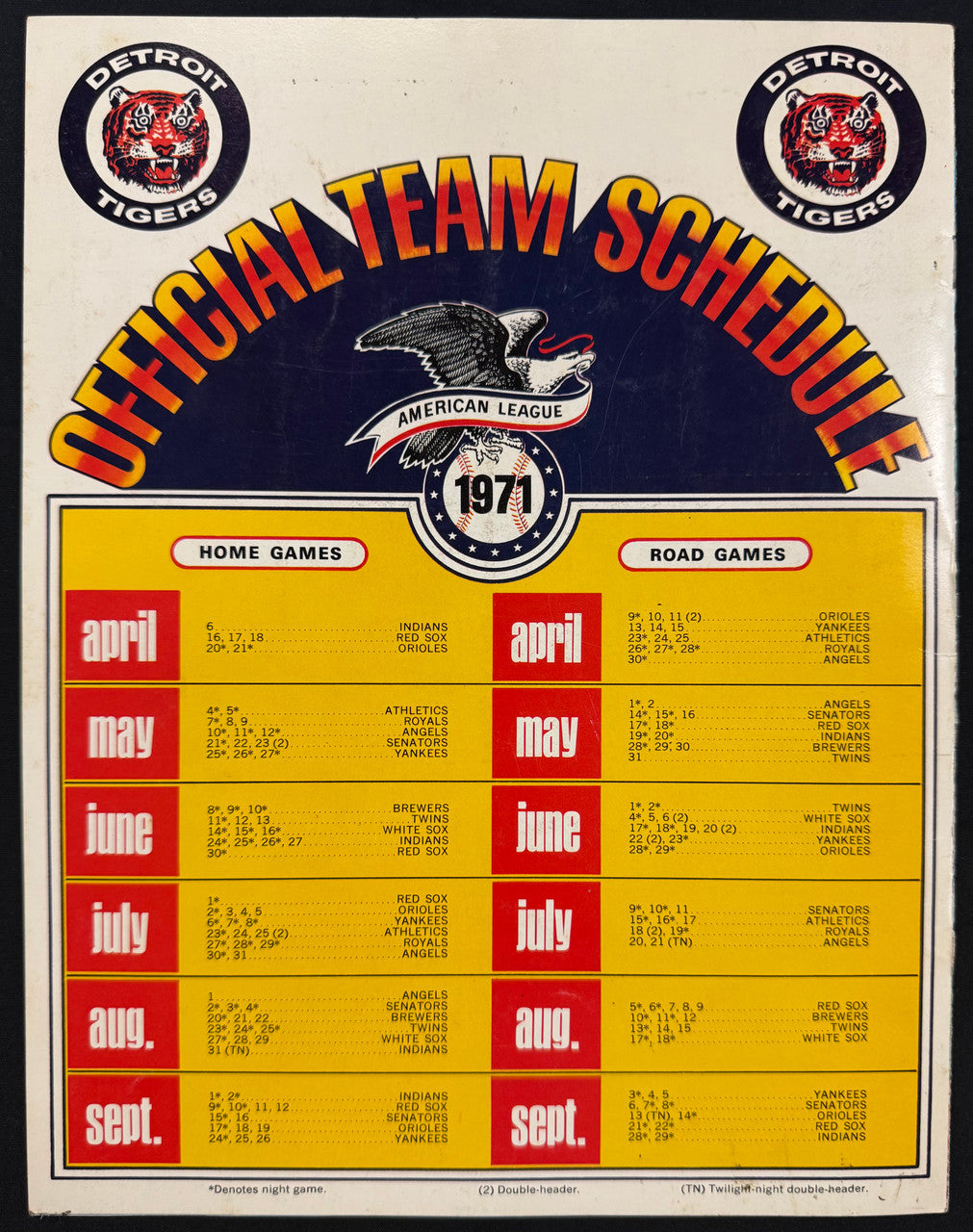 1971 Today's Detroit Tigers Album Complete With All Stamps Kaline Cash Horton ++
