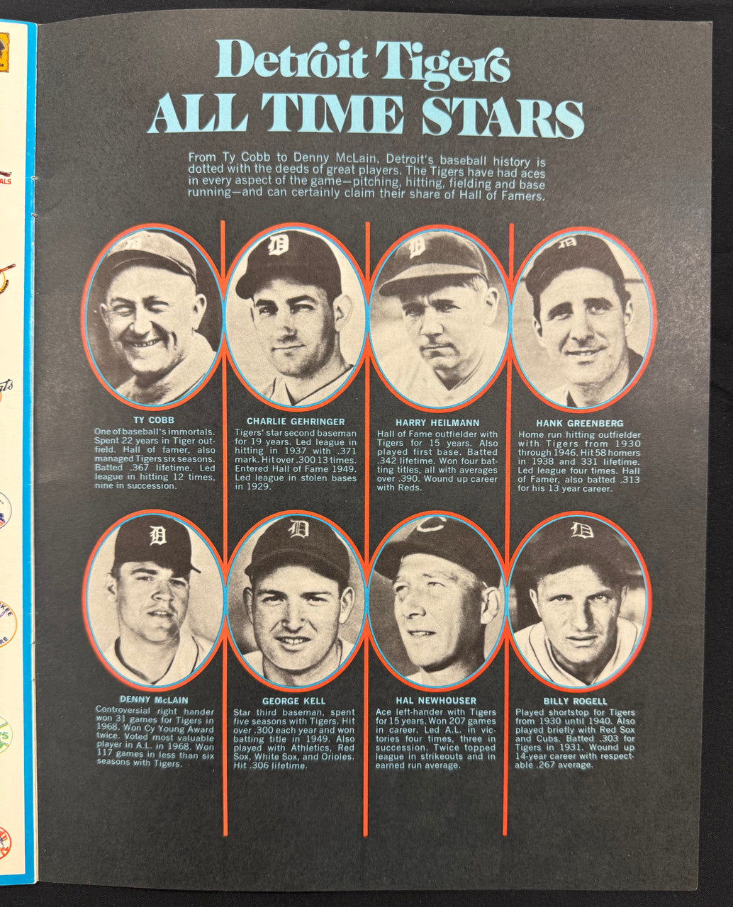 1971 Today's Detroit Tigers Album Complete With All Stamps Kaline Cash Horton ++