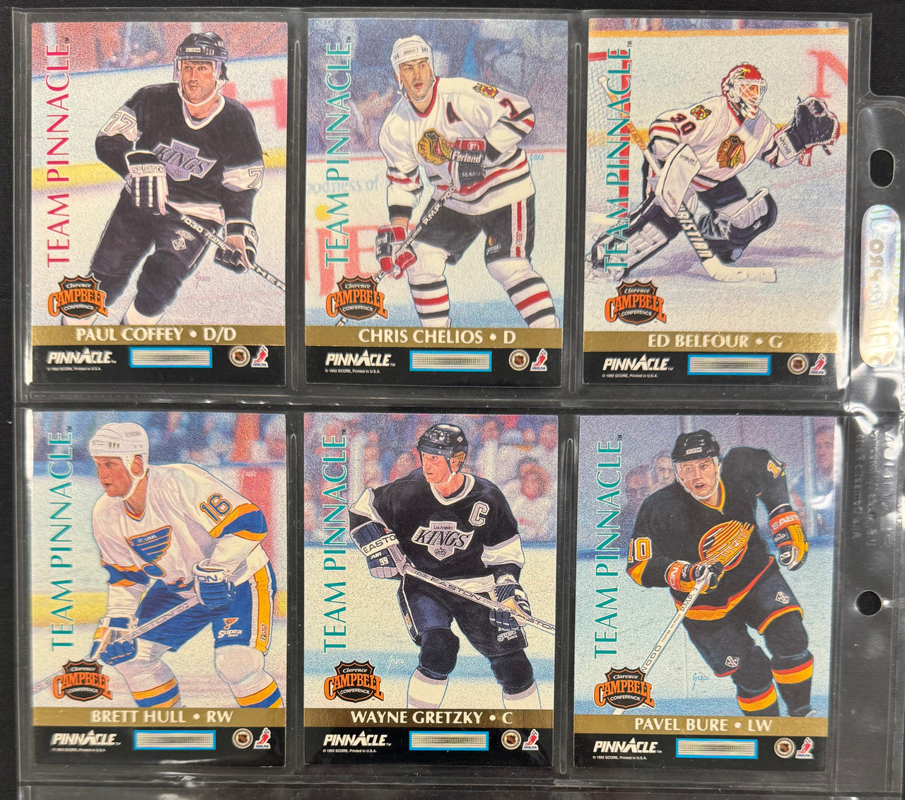 1992-93 Team Pinnacle Hockey Complete Set (1-6) + Duplicates