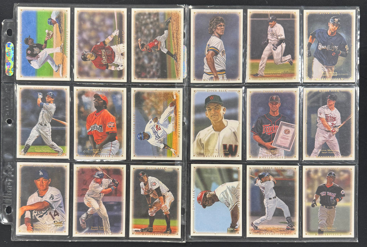 2008 Upper Deck Baseball Masterpieces Complete Set (90) Scherzer Longoria RC