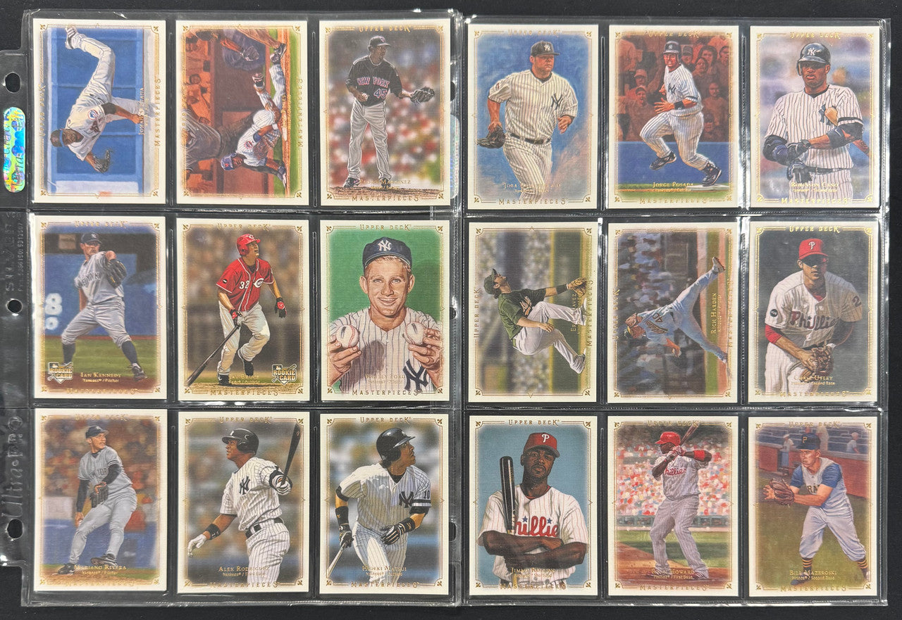 2008 Upper Deck Baseball Masterpieces Complete Set (90) Scherzer Longoria RC