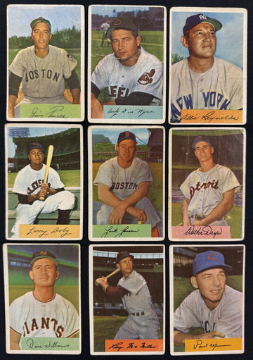 1954 Bowman Baseball Lot Of 44 Low Grade Wynn Doby Piersall Reynolds