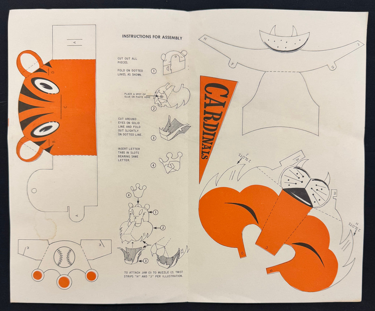 1968 Detroit Tigers Farmer Jack's "Cut-Up" Fair