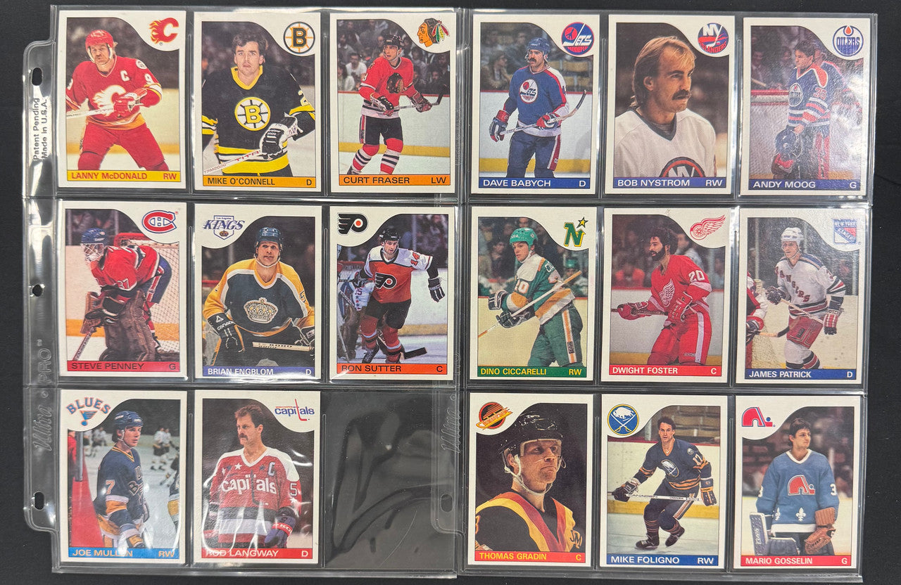1985/86 Topps Hockey Near Complete Set (164/165) NM-MT