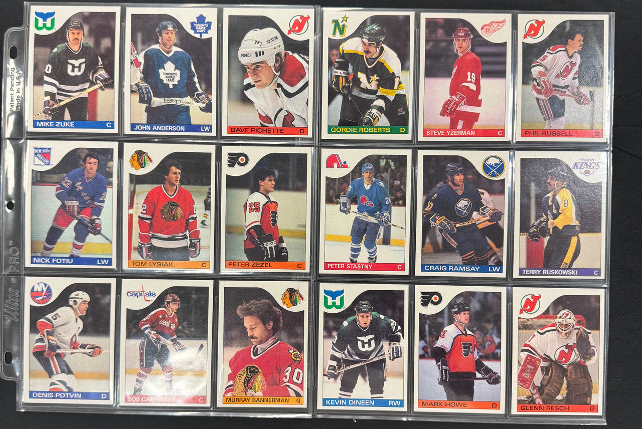 1985/86 Topps Hockey Near Complete Set (164/165) NM-MT