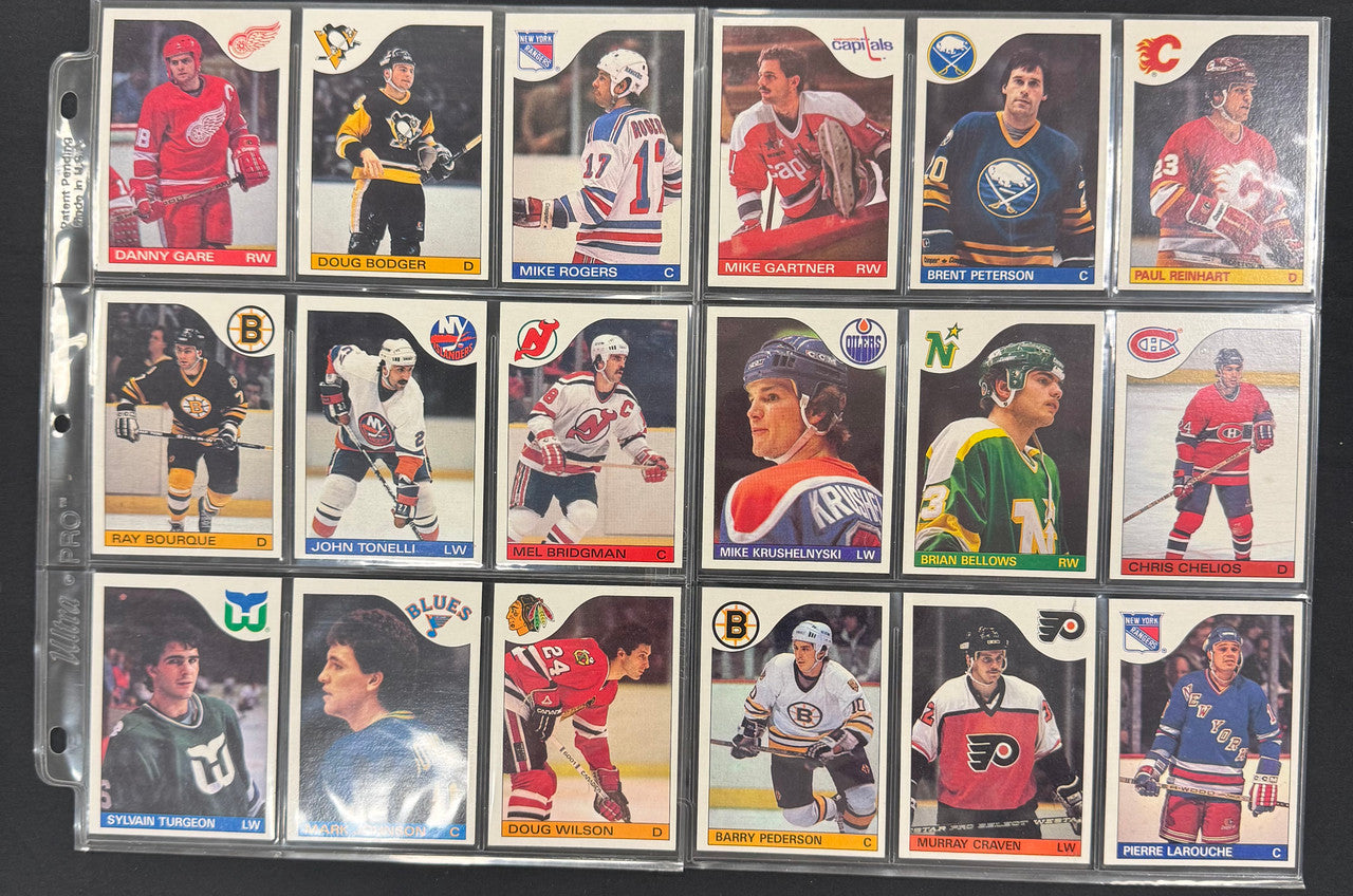 1985/86 Topps Hockey Near Complete Set (164/165) NM-MT