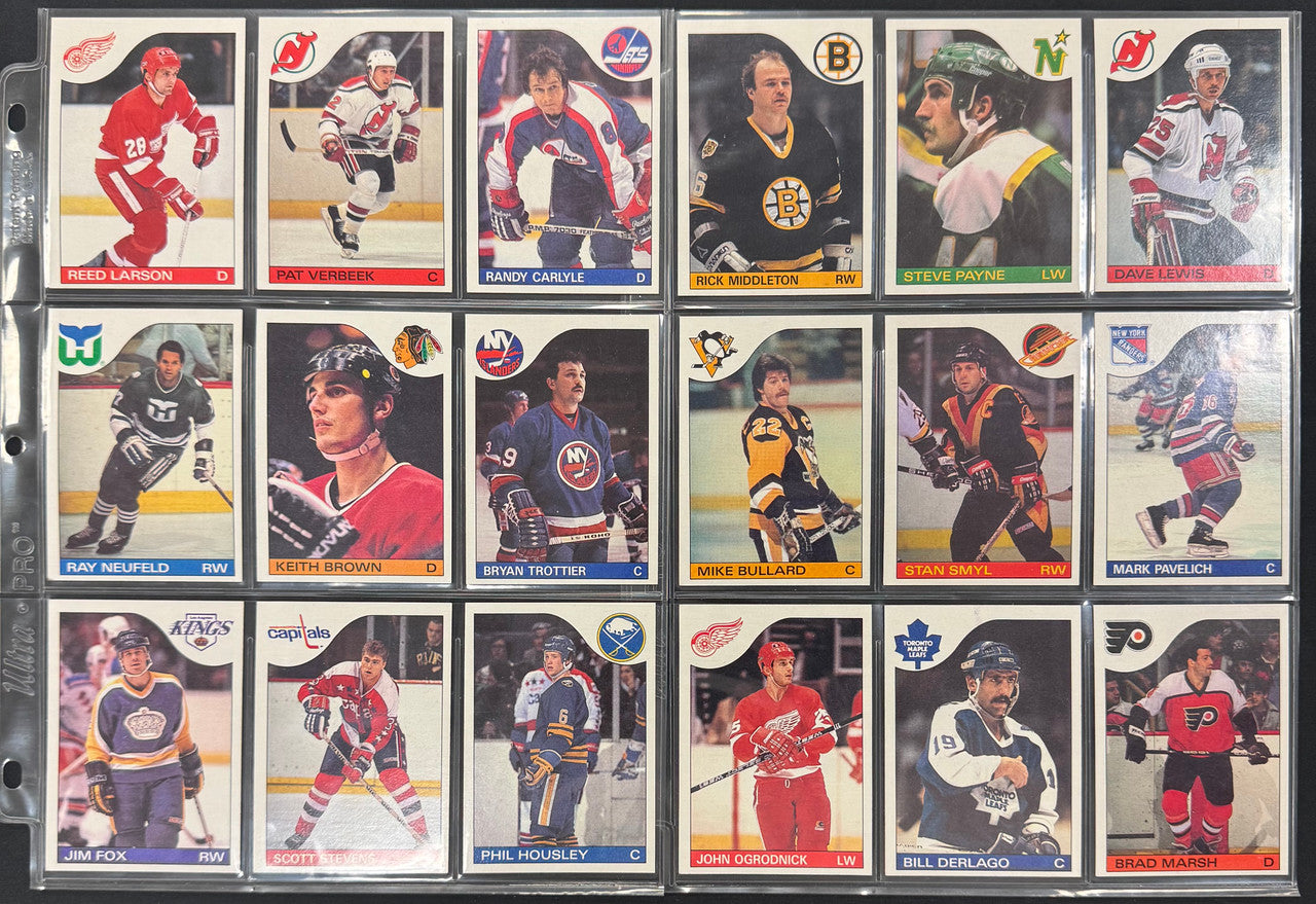 1985/86 Topps Hockey Near Complete Set (164/165) NM-MT