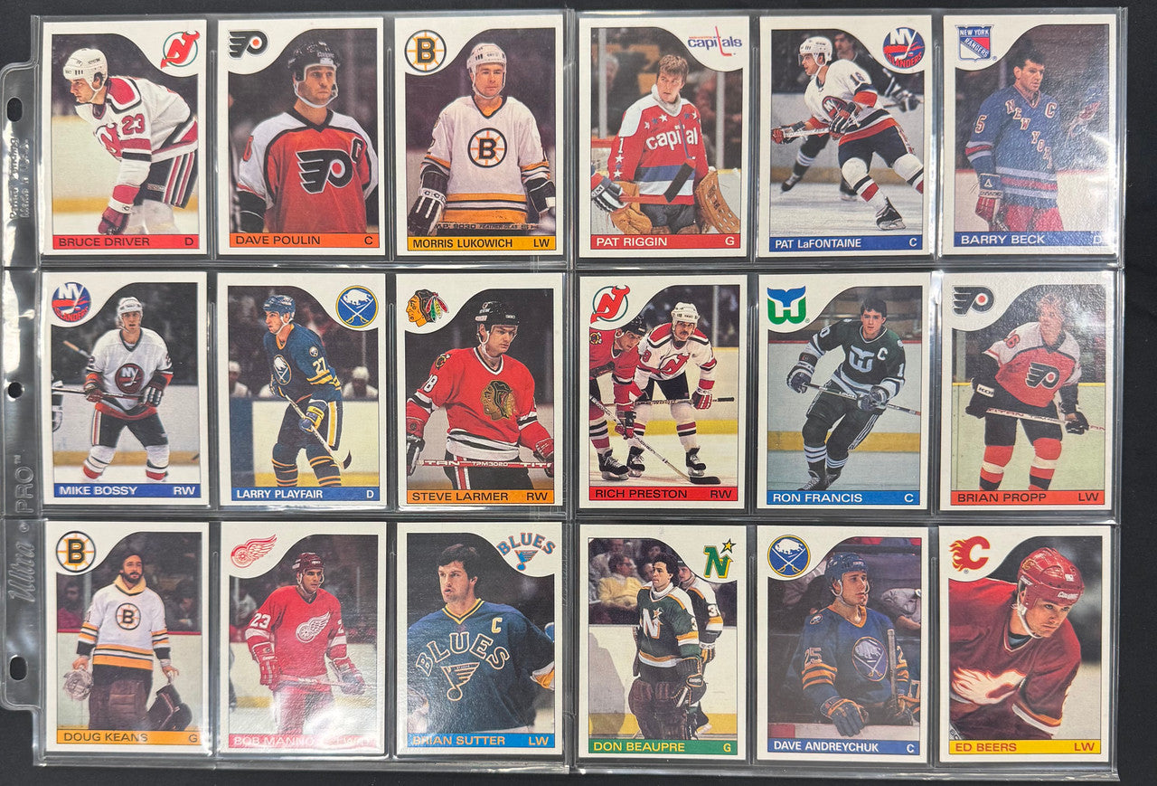 1985/86 Topps Hockey Near Complete Set (164/165) NM-MT