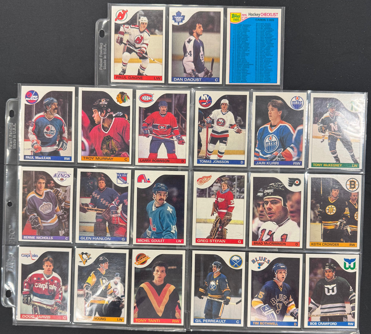 1985/86 Topps Hockey Near Complete Set (164/165) NM-MT