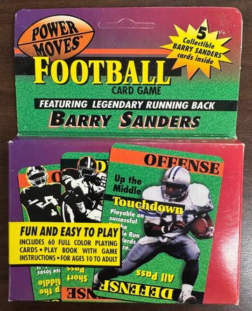 1996 Power Moves Football Card Game Barry Sanders Factory Sealed